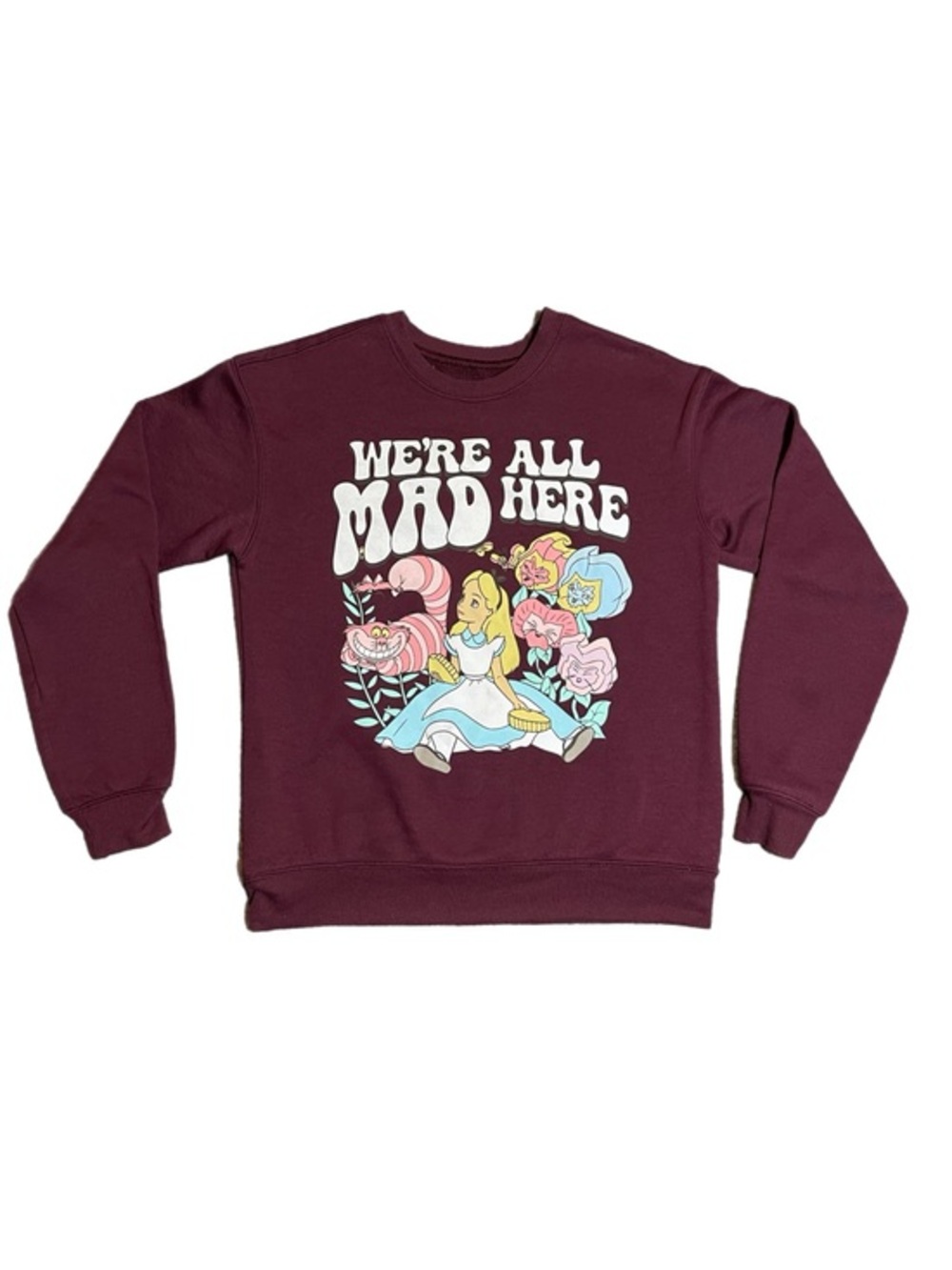 Disney Alice in Wonderland Front/Back Graphic Crewneck
